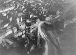 Widok czci miasta z lotu ptaka - zdjcie z lat 1942 - 1944